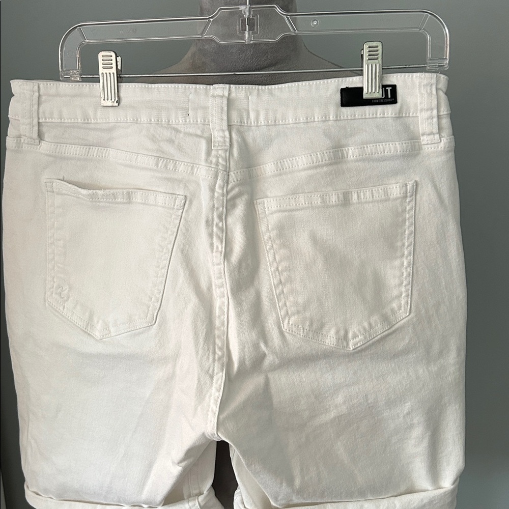 Kut from the Kloth Sophie Hi-rise Bermuda Shorts with Rolled Cuffs 12 - Picture 3 of 3